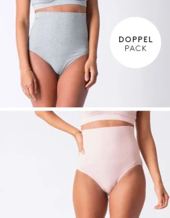 New Seraphine Postnatale Formende Slips Doppelpack Grau & Rose