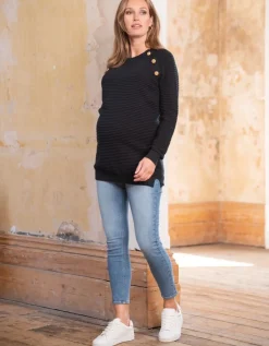 Store Seraphine Rippen-Umstands- & Stillpullover Baumwolle