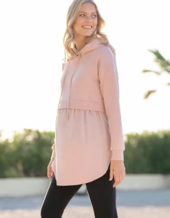Discount Seraphine Rosa Hoodie Umstands- Und Stilltop Mit Integriertem Unterhemd