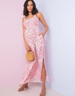 Discount Seraphine Rosageblumtes Maxi Umstandskleid