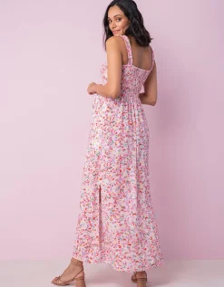 Discount Seraphine Rosageblumtes Maxi Umstandskleid