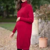 Shop Seraphine Rotes Umstands- & Stillkleid Strick