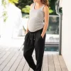 Sale Seraphine Schwarze Haremumstandshose