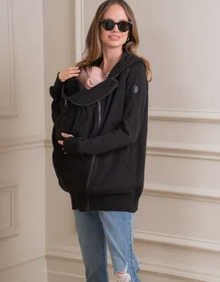 Discount Seraphine Schwarzer 3-In-1 Umstands- & Tragehoodie
