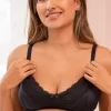 Fashion Seraphine Schwarzer Schwangerschafts- Und Still-Bh Mit Spitze