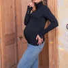 Online Seraphine Schwarzer Umstands- Und Stillpullover Mit Rollkragen