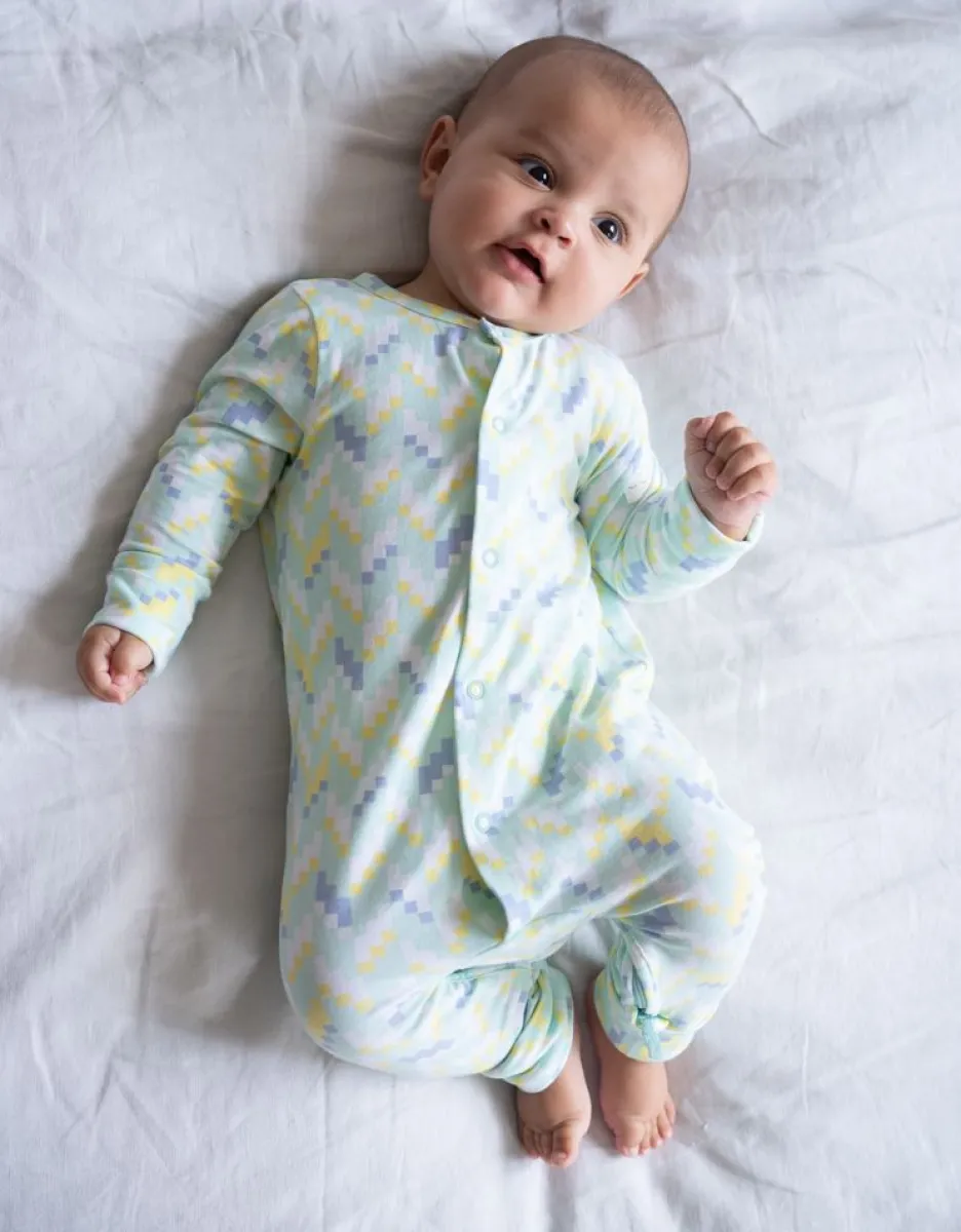 Fashion Seraphine Set Bio-Baumwoll-Schlafanzug Und Latzchen Mit Einfachem Reisverschluss