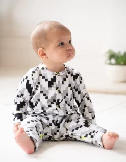 Fashion Seraphine Set Bio-Baumwoll-Schlafanzug Und Latzchen Mit Einfachem Reisverschluss
