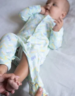 Fashion Seraphine Set Bio-Baumwoll-Schlafanzug Und Latzchen Mit Einfachem Reisverschluss