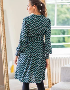 Best Sale Seraphine Still- & Umstandshemdkleid Retro-Print