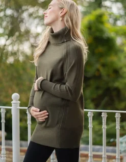 Flash Sale Seraphine Still- & Umstandsrollkragenpullover Khaki