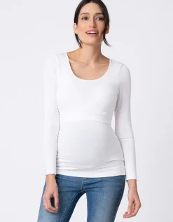 Hot Seraphine Still- & Umstands-T-Shirt Doppelpack Schwarz & Weis