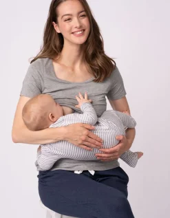 Best Seraphine Still- & Umstands-T-Shirt Doppelpack Blau & Grau