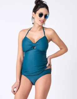 Fashion Seraphine Stutzender Umstandstankini In Petrol