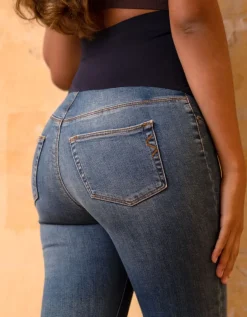 Store Seraphine Super Skinny Umstandsjeans Mit Vollem Bauchband