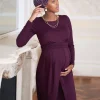 New Seraphine Umstands- & Stillkleid In Bordeaux