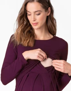 New Seraphine Umstands- & Stillkleid In Bordeaux