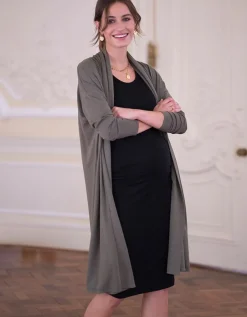 Hot Seraphine Umstands- & Stillkleid Und Strickjacke Im Set
