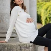 New Seraphine Umstands- & Stillpullover Aus Rippenstrick