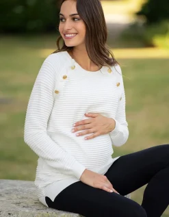 New Seraphine Umstands- & Stillpullover Aus Rippenstrick