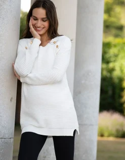 New Seraphine Umstands- & Stillpullover Aus Rippenstrick
