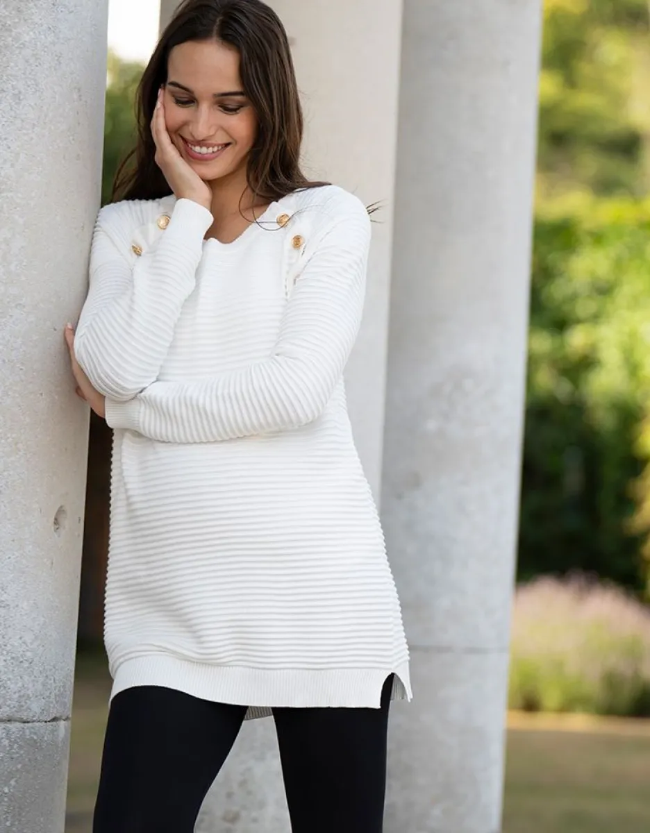 New Seraphine Umstands- & Stillpullover Aus Rippenstrick
