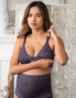 Discount Seraphine Umstands- Und Still-Bh Mit Spitze Lila