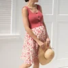 Cheap Seraphine Umstands- Und Stillkleid In Pink Mit Blumendruck Und Knopfdetail