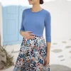 Online Seraphine Umstands- Und Stillkleid Mit Animal-Print Und Strickoberteil