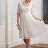 Cheap Seraphine Umstands- Und Stillkleid Mit Spitzentop Und Plisseerock - Elfenbein