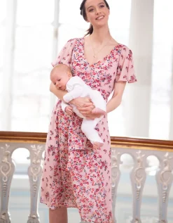 Cheap Seraphine Umstands- Und Stillkleid Mit Blumenmuster Pink
