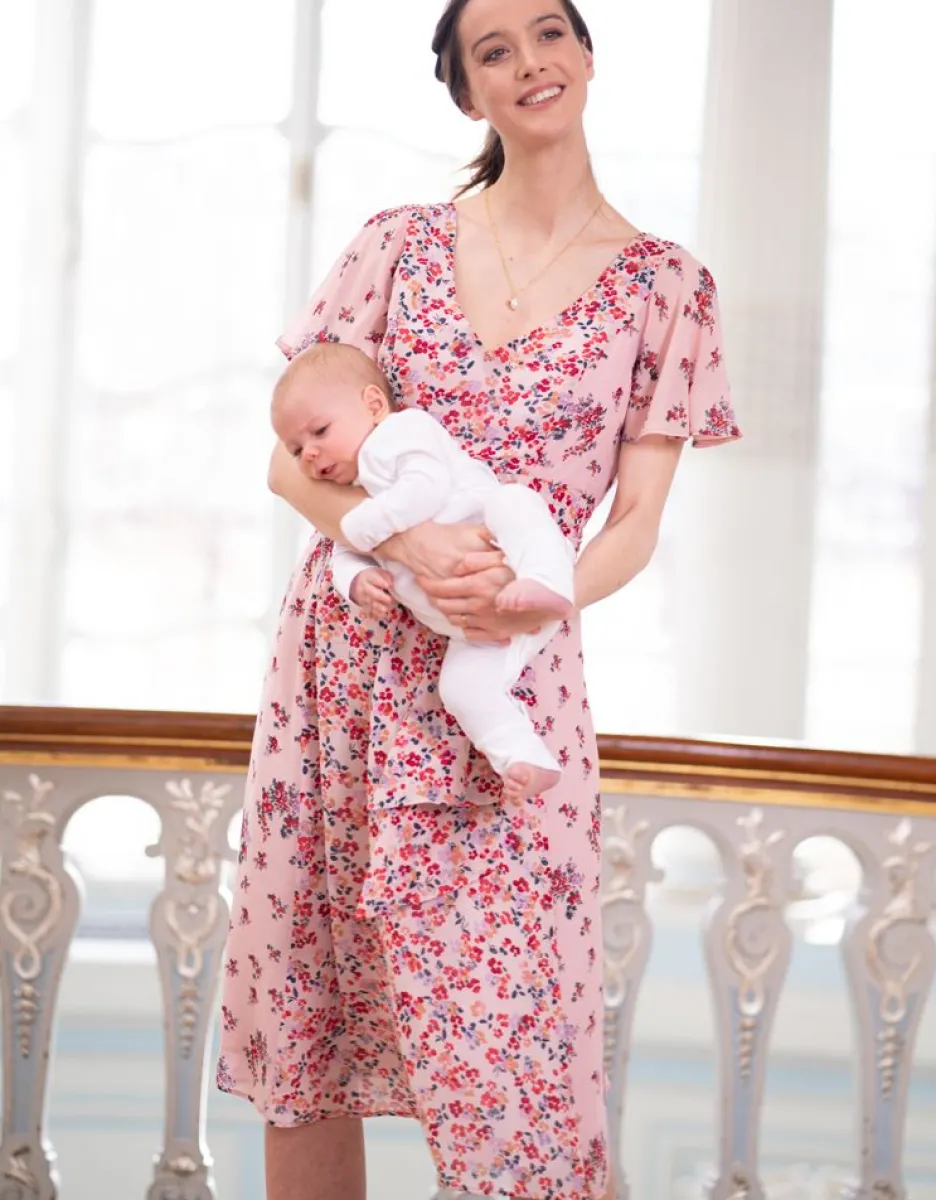 Cheap Seraphine Umstands- Und Stillkleid Mit Blumenmuster Pink