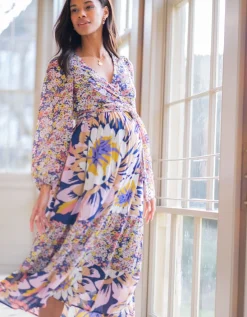 Clearance Seraphine Umstands- Und Stillmidikleid Mit Boho-Blumenmuster