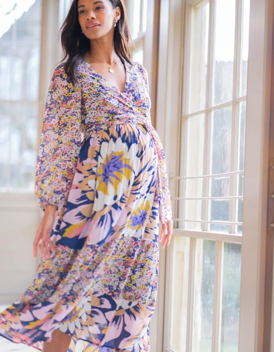 Clearance Seraphine Umstands- Und Stillmidikleid Mit Boho-Blumenmuster