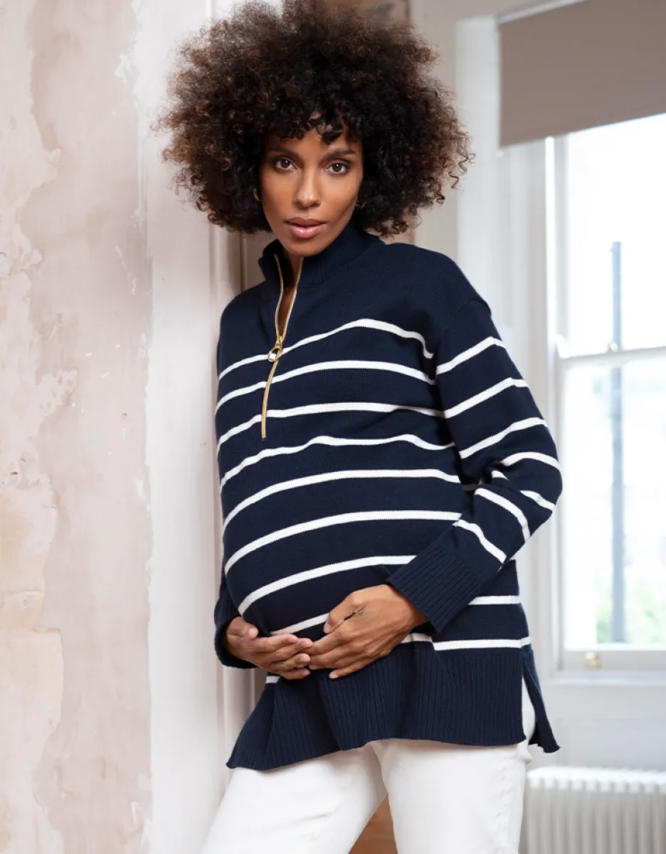 Cheap Seraphine Umstands- Und Stillpullover Aus Baumwolle Mit Reisverschluss