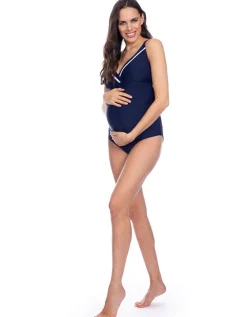 Shop Seraphine Umstandsbadeanzug Im Marinelook