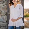 Online Seraphine Umstandsbluse In Elfenbein