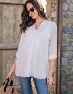 Online Seraphine Umstandsbluse In Elfenbein