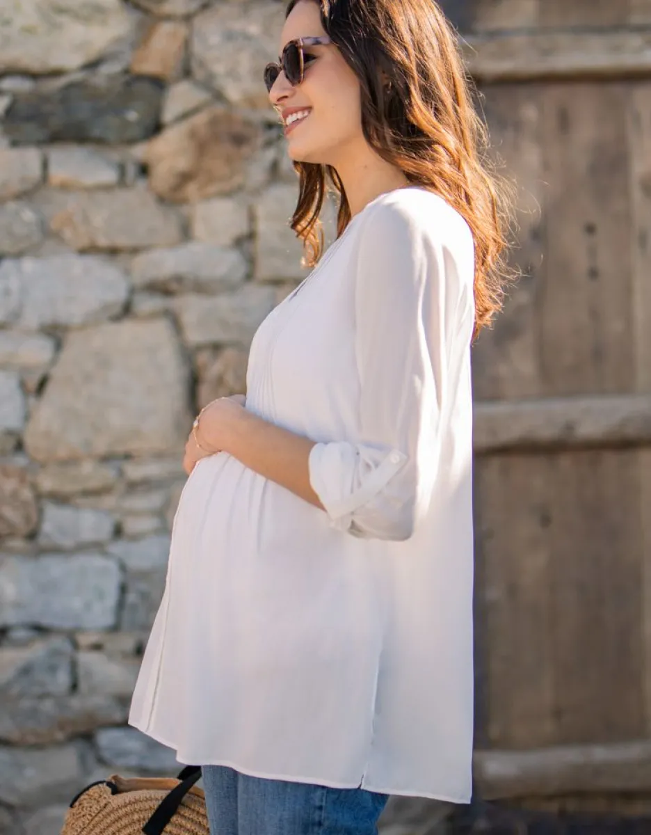 Online Seraphine Umstandsbluse In Elfenbein