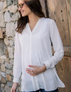 Online Seraphine Umstandsbluse In Elfenbein
