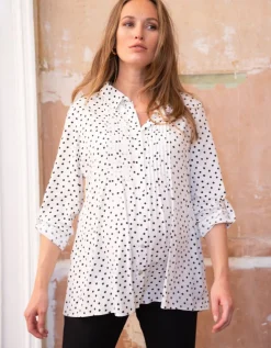 Outlet Seraphine Umstandsbluse Mit Punkten Im Retrolook
