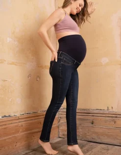 Discount Seraphine Umstandsjeans Bio-Baumwolle - Hochsitzendes Bauchband