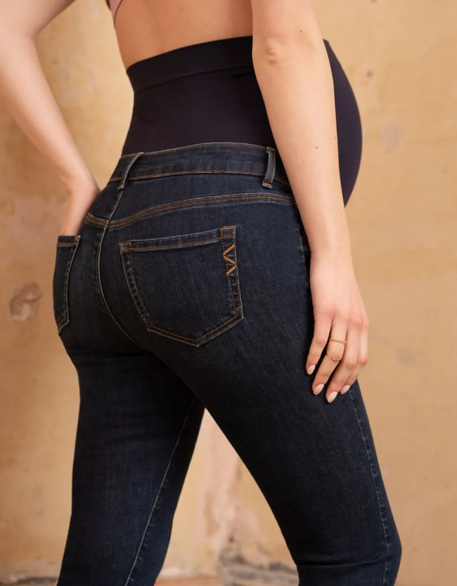 Discount Seraphine Umstandsjeans Bio-Baumwolle - Hochsitzendes Bauchband