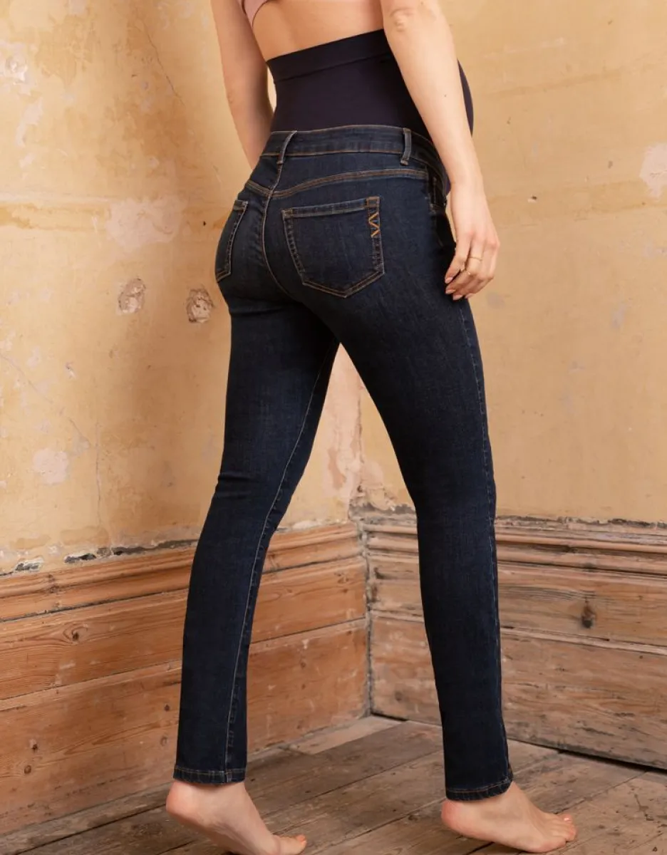 Discount Seraphine Umstandsjeans Bio-Baumwolle - Hochsitzendes Bauchband