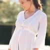 Clearance Seraphine Umstandskaftan - Elfenbein