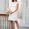 Outlet Seraphine Umstandskleid Aus Elfenbeinfarbener Wimpernspitze Und Seidenchiffon