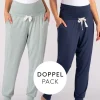 Store Seraphine Umstands-Loungehosen Navy & Salbei Doppelpack