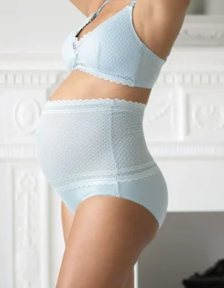 Clearance Seraphine Umstandsslip Mit Hellblauer Spitze
