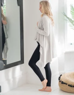 Cheap Seraphine Umstandsstrickjacke Aus Baumwolle Und Kaschmir Mit Wasserfallkragen - Grau