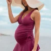 Flash Sale Seraphine Umstands-Tankini & Baderock Set Himbeere